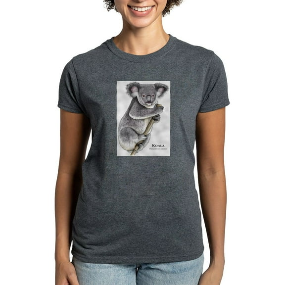 CafePress - Koala Women's Dark T Shirt - Women's Traditional Fit Dark T-Shirt
