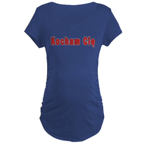 CafePress - Kocham Cie I Love You Maternity Dark T Shirt - Maternity Dark T-Shirt