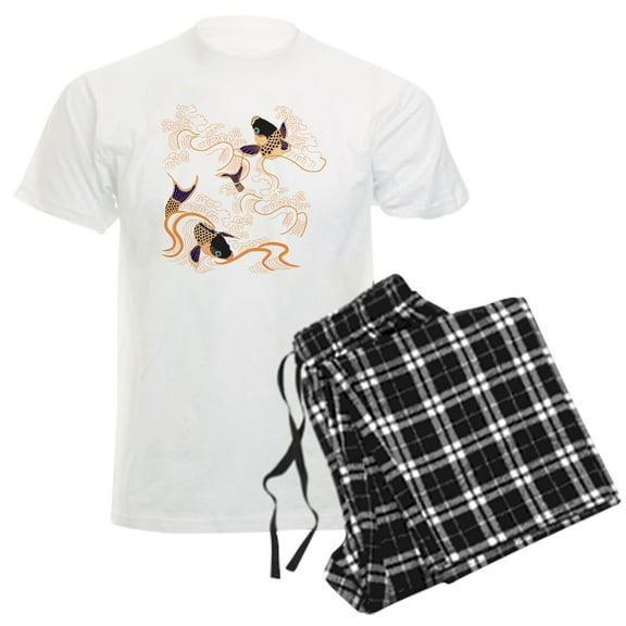 CafePress - Koi Fish Tattoo Asian Japanese Decoratio - Men's Light Loose Fit Cotton Pajama Set
