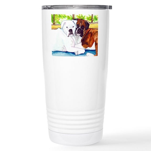 CafePress - Krypta And Abbott Stainless Steel Travel Mug - Insulated Stainless Steel Travel Tumbler 20 oz.