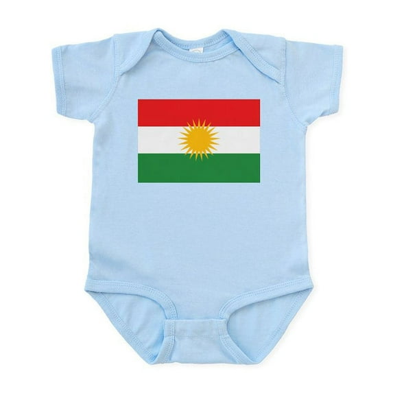 CafePress - Kurdish Flag Infant Bodysuit - Baby Light Bodysuit, Size Newborn - 24 Months