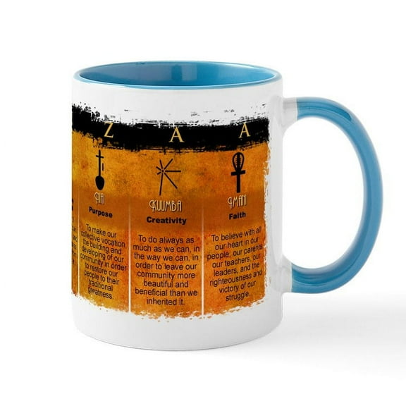 CafePress - Kwanzaa Principles Mug - 11 oz Ceramic Mug - Novelty Coffee Tea Cup