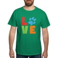thumbnail image 1 of CafePress - L(Paw)VE Dark T Shirt - Men's Classic Graphic Cotton T-Shirt, 1 of 4