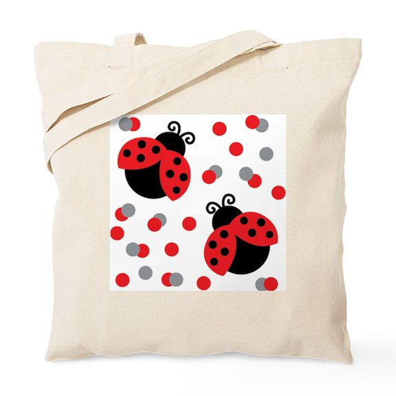 CafePress - LADYBUG DUO Tote Bag - Unisex Canvas Tote Bag, Beige, 1-Piece
