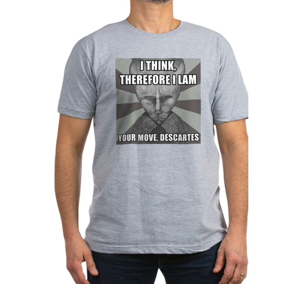 CafePress - LAM DESCARTES Men's Classic T Shirt - Men's Fitted T-Shirt
