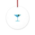 thumbnail image 1 of CafePress - LARGE MARTINI -  Round Wood Ornament 4", 1 of 2