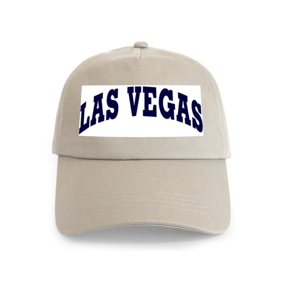 CafePress - LAS VEGAS Cap - Adjustable 100% Brushed Unisex Casual Cotton Baseball Cap, Beige, 1