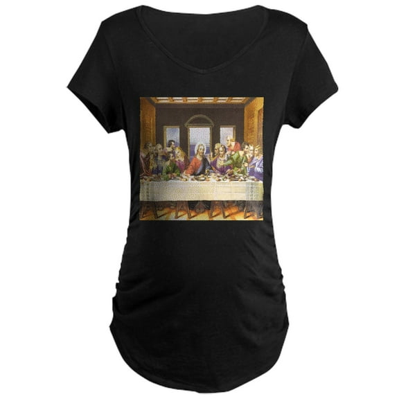 CafePress - LAST SUPPER Maternity Dark T Shirt - Maternity Dark T-Shirt