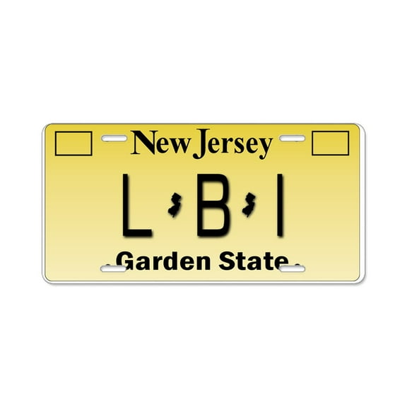 CafePress - LBI NJ Tag Giftware - Aluminum License Plate, Front License Plate, Vanity Tag