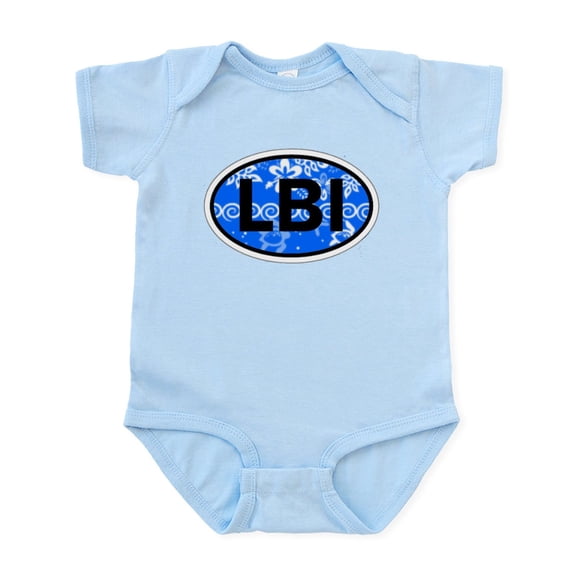 CafePress - LBI OVAL NEW Infant Bodysuit - Baby Light Bodysuit, Size Newborn - 24 Months