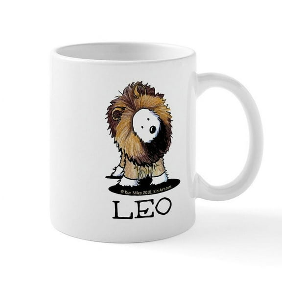 CafePress - LEO Lion Westie Mug - 11 oz Ceramic Mug - Novelty Coffee Tea Cup