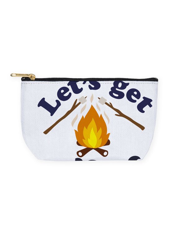- LET's GET TOASTED - 8.5" x 4.5" Cosmetic Pouch