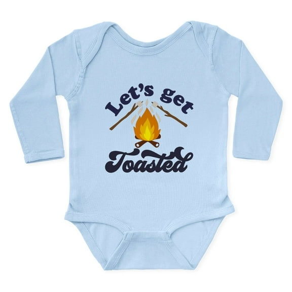 CafePress - LET's GET TOASTED Body Suit - Long Sleeve Cotton Baby Bodysuit