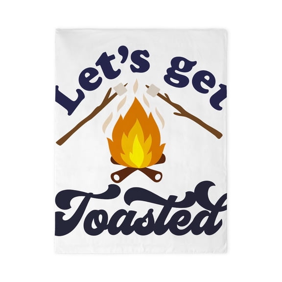 CafePress - LET's GET TOASTED - Twin Duvet Cover, Printed Comforter Cover