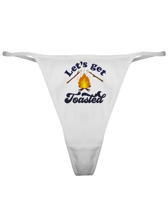 - LET's GET TOASTED - Women's Novelty Thong Panties Underwear