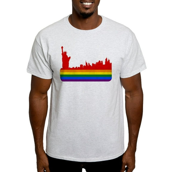CafePress - LGBT New York Light T Shirt - Men's Classic Graphic T-Shirt
