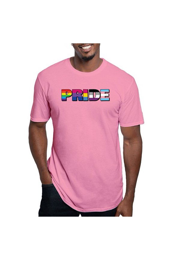 - LGBTQ Pride Fitted T Shirt - Fitted T-Shirt, Vintage Fit Soft Cotton Tee