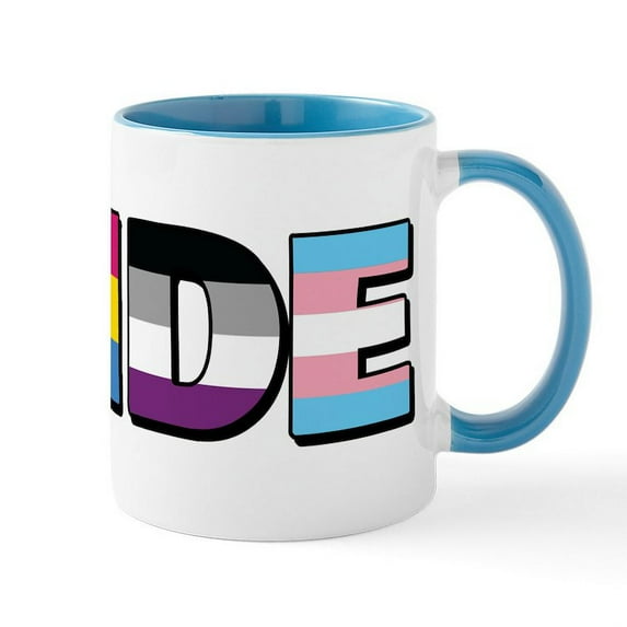 CafePress - LGBTQ Pride Mug - 11 oz Ceramic Mug - Novelty Coffee Tea Cup