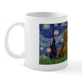 thumbnail image 1 of CafePress - LIC Starry Night Dachshunds (Two Brow Mug - 11 oz Ceramic Mug - Novelty Coffee Tea Cup, 1 of 6