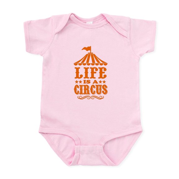 CafePress - LIFE IS A CIRCUS Body Suit - Baby Light Bodysuit, Size Newborn - 24 Months