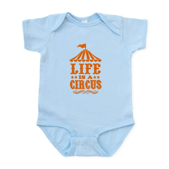 CafePress - LIFE IS A CIRCUS Body Suit - Baby Light Bodysuit, Size Newborn - 24 Months