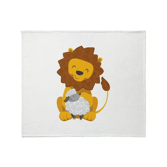 CafePress - LION AND LAMB Throw Blanket - Soft Fleece Throw Blanket, 50"x60" for All Ages