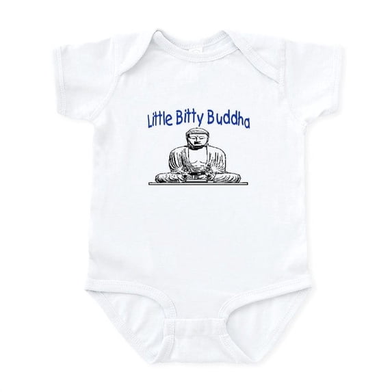 CafePress - LITTLE BITTY BUDDHA Infant Bodysuit - Baby Light Bodysuit, Size Newborn - 24 Months