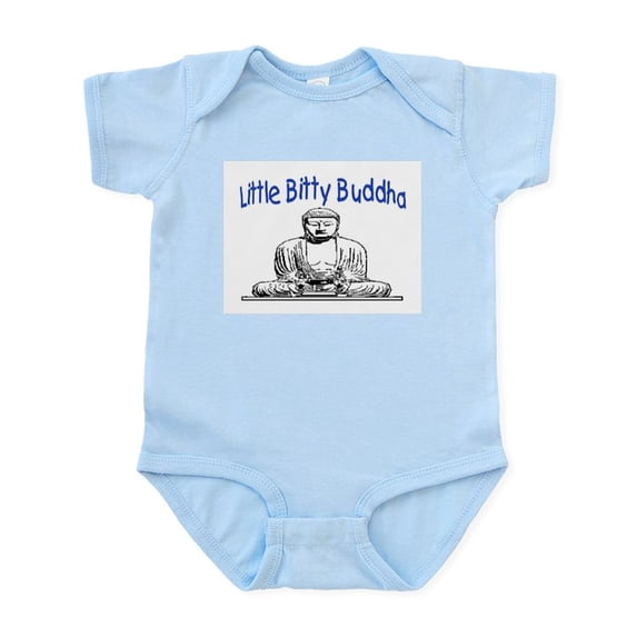 CafePress - LITTLE BITTY BUDDHA Infant Bodysuit - Baby Light Bodysuit, Size Newborn - 24 Months