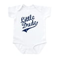 thumbnail image 1 of CafePress - LITTLE DUDE (Script) Infant Bodysuit - Baby Light Bodysuit, Size Newborn - 24 Months, 1 of 4
