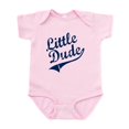thumbnail image 1 of CafePress - LITTLE DUDE (Script) Infant Bodysuit - Baby Light Bodysuit, Size Newborn - 24 Months, 1 of 4