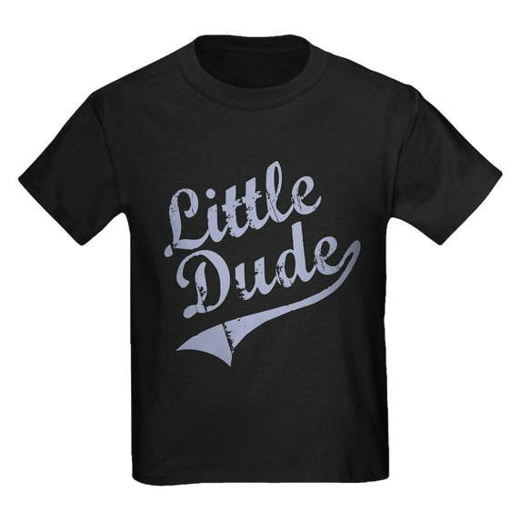 CafePress - LITTLE DUDE (Script) Kids Dark T Shirt - Dark T-Shirt Kids XS-XL