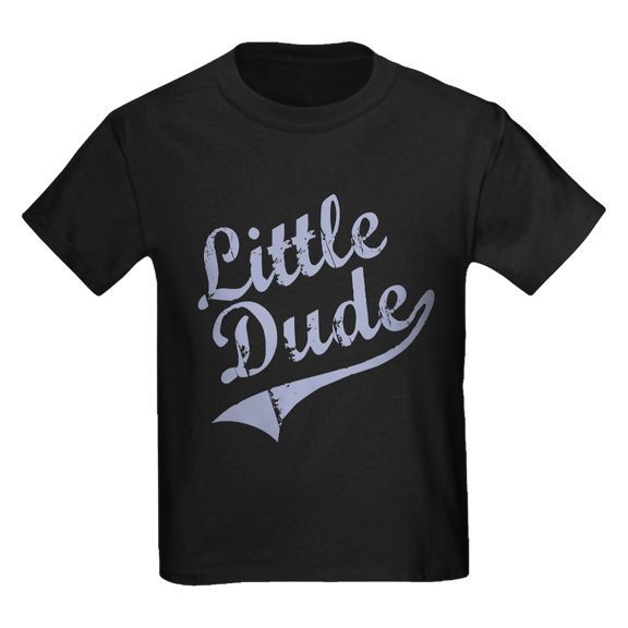 CafePress - LITTLE DUDE (Script) Kids Dark T Shirt - Dark T-Shirt Kids XS-XL