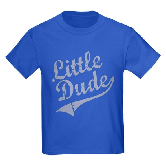 CafePress - LITTLE DUDE (Script) Kids Dark T Shirt - Dark T-Shirt Kids XS-XL
