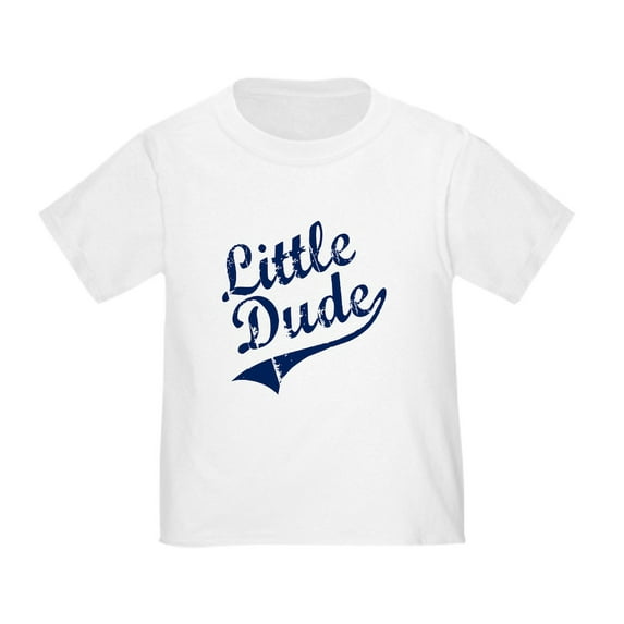 CafePress - LITTLE DUDE (Script) Toddler T Shirt - Cute Toddler T-Shirt, 100% Cotton
