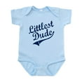 thumbnail image 1 of CafePress - LITTLEST DUDE (Script) Infant Bodysuit - Baby Light Bodysuit, Size Newborn - 24 Months, 1 of 4