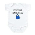 thumbnail image 1 of CafePress - LOCK UP YOUR DAUGHTERS Infant Bodysuit - Baby Light Bodysuit, Size Newborn - 24 Months, 1 of 4