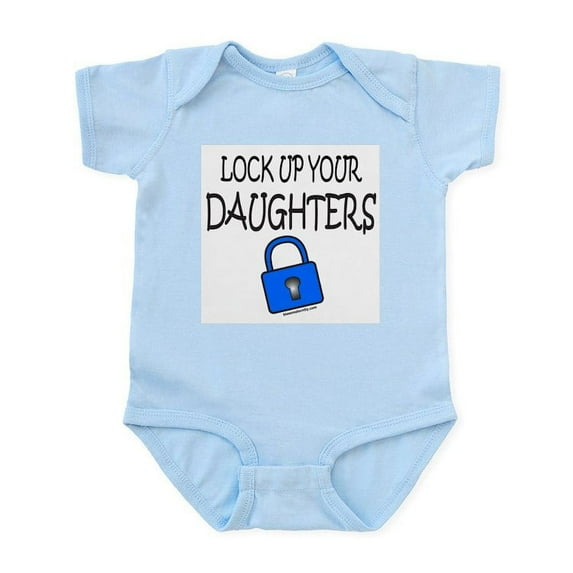 CafePress - LOCK UP YOUR DAUGHTERS Infant Bodysuit - Baby Light Bodysuit, Size Newborn - 24 Months