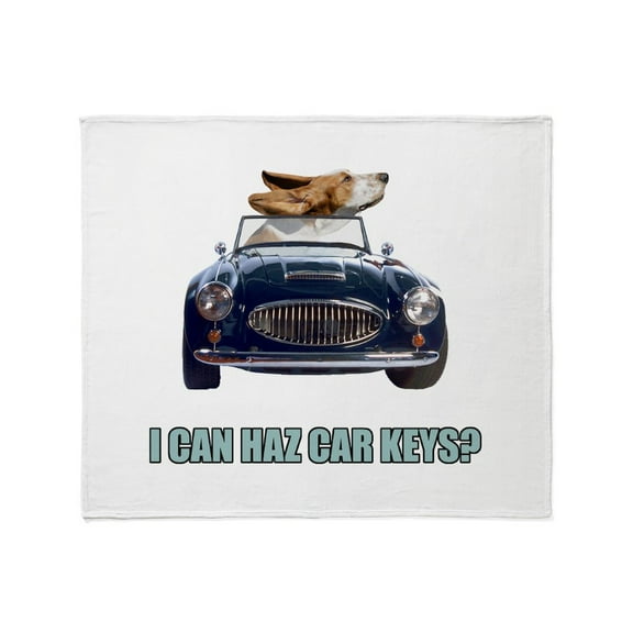 CafePress - LOL Basset Hound Throw Blanket - Soft Fleece Throw Blanket, 50"x60" for All Ages