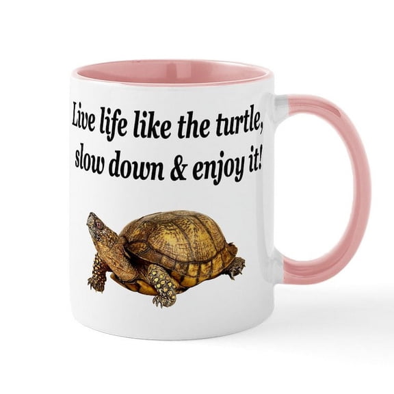 CafePress - LOVE A TURTLE Mug - 11 oz Ceramic Mug - Novelty Coffee Tea Cup