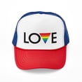 thumbnail image 1 of CafePress - LOVE Gay Pride - Adjustable Unisex Printed Trucker Hat with Mesh Back, 1 of 10