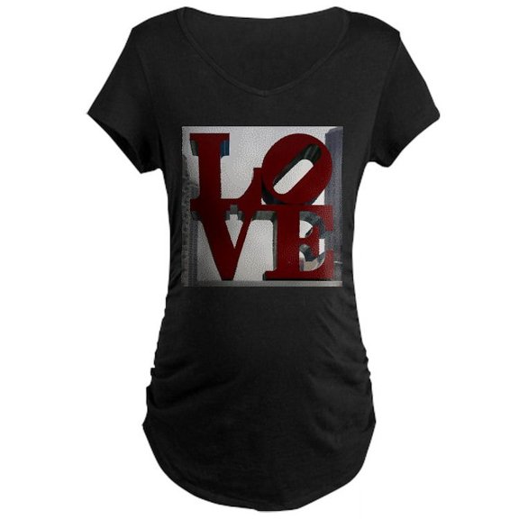 CafePress - LOVE Maternity T Shirt - Maternity Dark T-Shirt