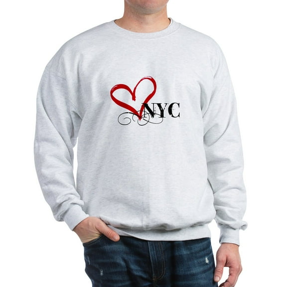 CafePress - LOVE NYC FANCY Sweatshirt - Crew Neck Sweatshirt