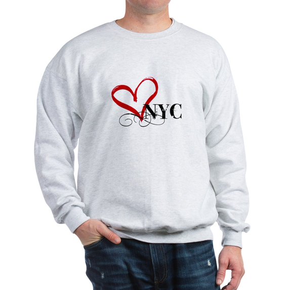CafePress - LOVE NYC FANCY Sweatshirt - Crew Neck Sweatshirt