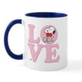 thumbnail image 1 of CafePress - LOVE Snoopy Mugs - 11 oz Ceramic Mug - Novelty Coffee Tea Cup, 1 of 3