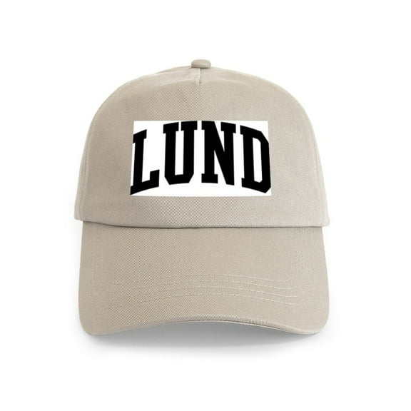 CafePress - LUND (Curve Black) Cap - Adjustable 100% Brushed Unisex Casual Cotton Baseball Cap, Beige, 1
