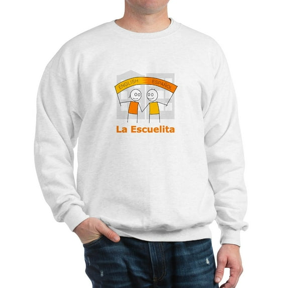 CafePress - La Escuelita Sweatshirt - Crew Neck Sweatshirt