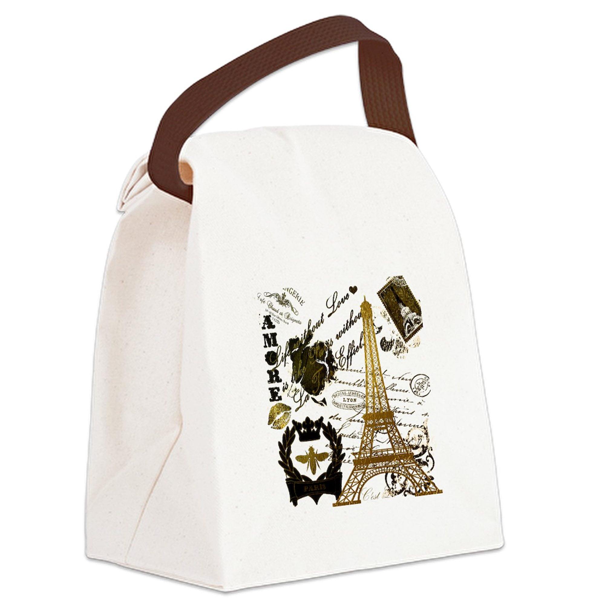 La hot Tour Eiffel French Green Leather Tote Bag