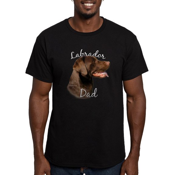 CafePress - Lab Dad2 T Shirt - Men's Fitted T-Shirt