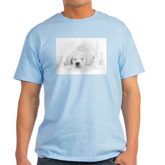 CafePress - Lab Pup Nap Light T Shirt - Men's Classic Graphic T-Shirt