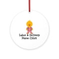 thumbnail image 1 of CafePress - Labor And Delivery Chick -  Round Wood Ornament 4", 1 of 2
